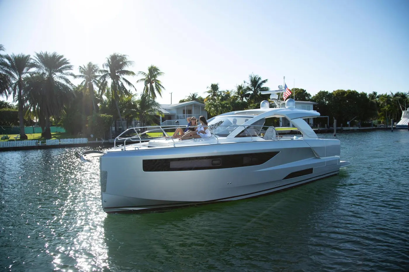 A Jeanneau DB running offshore